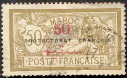 Pays : 315,9 (Maroc : Protectorat Français) Yvert Et Tellier N° : 50 (o) - Usati