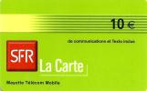 COMOROS FRANCAISE MAYOTTE  10E SFR LA CARTE LOGO  GSM PIN ED12/2003 READ DESCRIPTION !! - Comoros