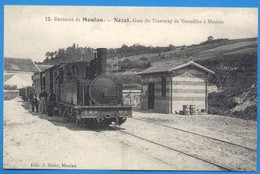 11) REPRODUCTION CPA  Neuve 78  Environs De Meulan NEZEL  La Gare Du Tramway De Versailles à Meulan - Meulan