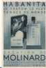 MOLINARD HABANITA CARTE PARFUMEE ANCIENNE BLEUE - Profumeria Antica (fino Al 1960)