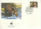 W0462 Ours Ursus Arctos Yougoslavie 1988 FDC Premier Jour WWF - Bears