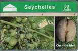 SEYCHELLES 60 U  COCO DE MER  FRUIT  FRUITS  FOOD 1998 L & G  CODE 805A SEY-45  READ DESCRIPTION !! - Seychellen