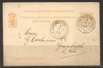 454 - LUSSEMBURGO , INTERO POSTALE 13/11/1884 - Stamped Stationery