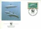 W0601 Dauphin Stenella Longirostris Montserrat 1990 FDC WWF - Delfine