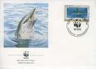 W0604 Dauphin Stenella Frontalis Montserrat 1990 FDC WWF - Dolphins
