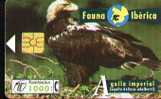 SPAIN B-050 AGUILA IMPERIAL. Chip F-4 Number Black. Fauna Iberica - Commemorative Advertisment