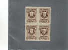 Rep. San Marino - N. 47** In Blocco Di 4v.  (Sassone)  1907 - Unused Stamps