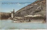 ALLEMAGNE - MAUSETURM BEI BINGEN Und RUINE EHRENFELS - LA TOUR Aux RATS Près De BINGEN Et La RUINE D'EHRENFELS - BATEAU - Bingen