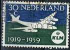 PIA - OL - 1959 - 40° Della Compagnia Aerea KLM - (Yv 790) - Used Stamps
