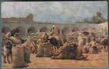 Caravanserai, Camel. Old And Vintage Postcard - Other & Unclassified