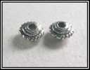 Lot De 10 Perles Intercalaires En Argent Du Tibet Environ 5mm - Perles