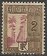 GUADELOUPE TAXE N° 25 NEUF Avec Charnière - Strafport