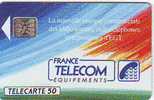 FRANCE TELECOM EQUIPEMENTS 50U SC5 12.91 BON ETAT - 1991