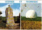 Carte Postale    22.  Pleumeur-bocoule Centre De Télécommunication Par Satellites Le Menhir De Saint-Duzec Et Le Radôme - Pleumeur-Bodou