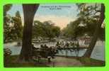 BOSTON, MA - SWANBOAT ON LAKE, PUBLIC GARDEN - ANIMATED - - Boston