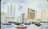 UAE. Ships And Buildings Painting II - Ver. Arab. Emirate