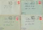 FOUR USSR Postal Covers With " Coat Of Arms " - Stamped 1956/60 - Lot#13 - Brieven En Documenten