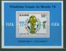 A578N0051 Football Bloc 4 Zaire 1978 Neuf ** Coupe Du Monde Argentina 78 - Ungebraucht