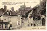 CHAUMONT EN VEXIN   PLACE DU MARCHE  1910 - Chaumont En Vexin