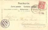 Schweiz / Switzerland - Postkarte / Postcard 3.8.1903 (H121) - Cartas & Documentos