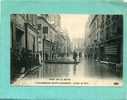 VILLENEUVE SAINT GEORGES 1910 RUE DE PARIS CRUE DE SEINE TABAC BARQUE CARTE EN BON ETAT - Villeneuve Saint Georges