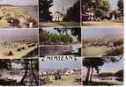 MIMIZAN - 9 Vues : Plage Du Courant, Plage, Passerelle De L´étang, Eglise, Etang, Heure Du Bain, Carrefour, Grande - Mimizan Plage