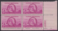 !a! USA Sc# 0927 MNH PLATEBLOCK (LR/23237/a) - Florida Statehood - Ungebraucht