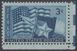 !a! USA Sc# 0938 MNH SINGLE From Lower Right Corner - Texas Statehood. 100th Anniv. - Nuevos