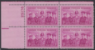 !a! USA Sc# 1067 MNH PLATEBLOCK (UL/25176) - Armed Fores Reserve - Unused Stamps