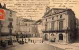 34 PEZENAS Place Gambetta Et Tribunal De Commerce, Animée, Fontaine, Boulangerie, Ed Richard, 1916 - Pezenas