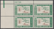 !a! USA Sc# 1144 MNH PLATEBLOCK (UL/26738) - American Credo: Henry - Unused Stamps