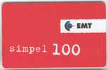Estonia. EMT: SIMPEL Recharge Cards (1) - Estland