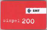 Estonia. EMT: SIMPEL Recharge Cards (2) - Estonie