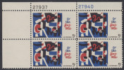 !a! USA Sc# 1259 MNH PLATEBLOCK (UL/27937) - Fine Arts - Neufs