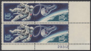 !a! USA Sc# 1331-1332 MNH PLATEBLOCK (LR/29312) - Accomplishment In Space - Nuevos