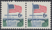 !a! USA Sc# 1338D MNH Horiz.PAIR - Flag And White House - Unused Stamps