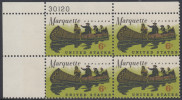 !a! USA Sc# 1356 MNH PLATEBLOCK (UL/30120) - Father Marquette - Unused Stamps