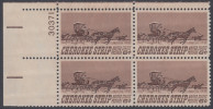 !a! USA Sc# 1360 MNH PLATEBLOCK (UL/30371) - Cherokee Strip - Nuevos