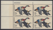 !a! USA Sc# 1362 MNH PLATEBLOCK (UL/30350) - Waterfowl Conservation - Ungebraucht