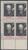 !a! USA Sc# 1383 MNH PLATEBLOCK (LL/31433) - Dwight D. Eisenhower - Unused Stamps