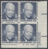 !a! USA Sc# 1393 MNH PLATEBLOCK (LR/32008) - Dwight D. Eisenhower - Unused Stamps