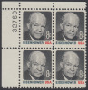 !a! USA Sc# 1394 MNH PLATEBLOCK (UL/32769) - Dwight D. Eisenhower - Nuevos