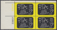 !a! USA Sc# 1463 MNH PLATEBLOCK (UL/33656/a) - Parent Teacher Association - Unused Stamps