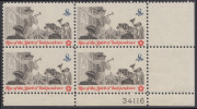 !a! USA Sc# 1477 MNH PLATEBLOCK (LR/34116) (Gum Slightly Damaged) - Posting A Broadside - Nuevos