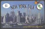 UNITED STATES - PREPAID - NEW YORK TALK - TWIN TOWERS - $5 - Andere & Zonder Classificatie