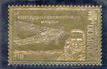 GOLD FOIL "FIRST FLIGHT OVER NORTH POLE", MAY 9,1926 - Dominique (1978-...)