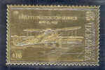 GOLD FOIL "FIRST FLYING DOCTOR SERVICE", MAY 15, 1928 - Dominica (1978-...)