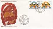 UN GENEVE FDC MICHEL 83/84 €7.00 - FDC