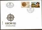 YUGOSLAVIA 1983 EUROPA - CEPT, BRIDGE, FAMOUS PERSON, SEALS  FDC # 7825 - 1983