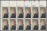 !a! USA Sc# 1503 MNH PLATEBLOCK(12) (UL/34219) - Lyndon B. Johnson - Unused Stamps